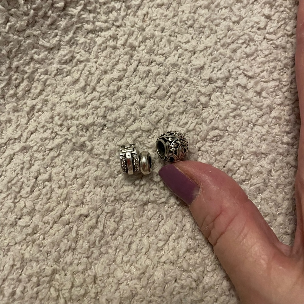 Pandora bundle of charms and stopper 925 sterling silver
